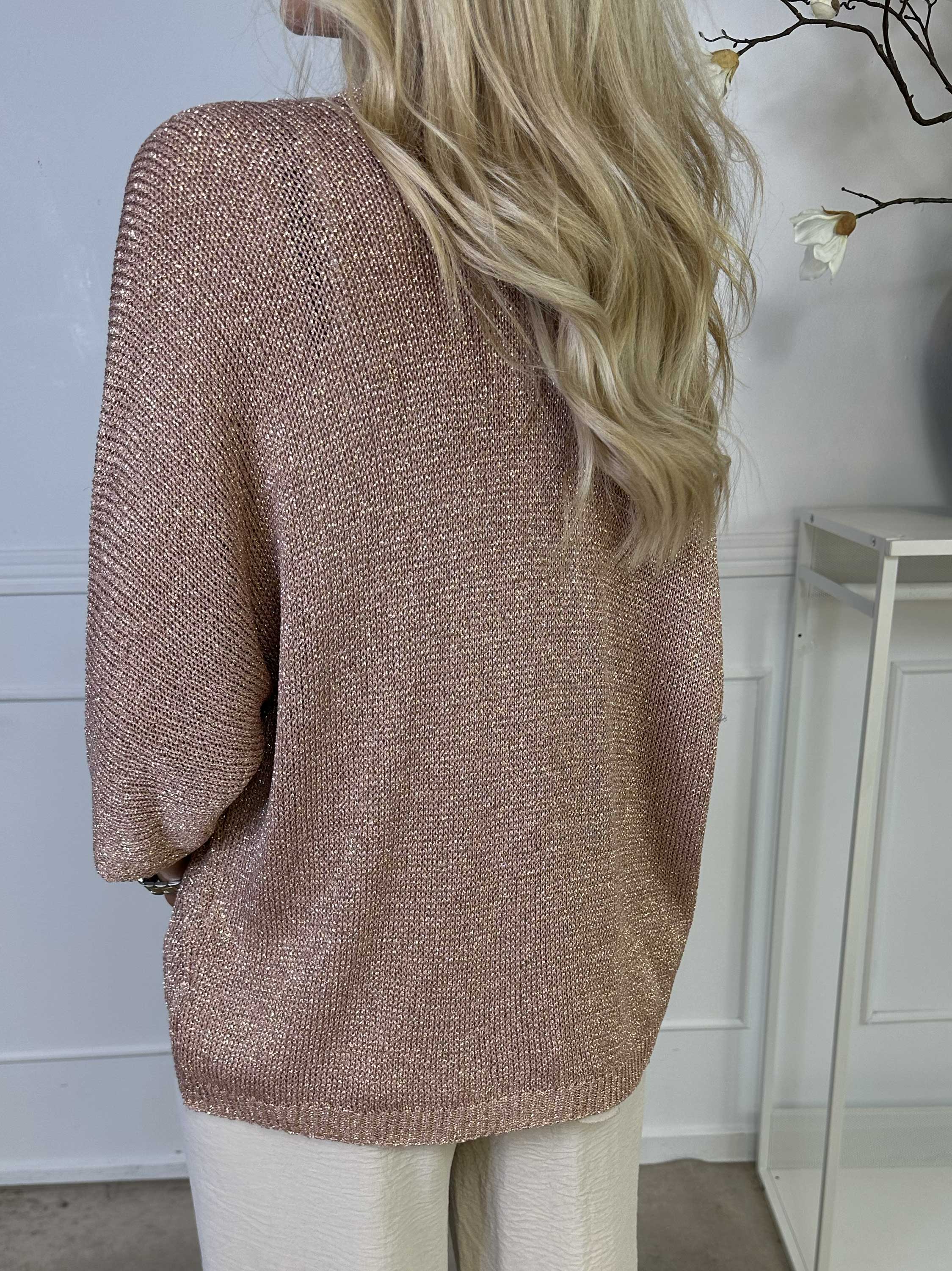 Mariela - Sød cardigan i viskose med glimmertråde